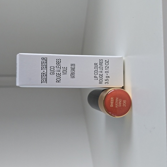 New Gucci Lipstick Tester-206 Sheer Katrin Sand - Picture 2 of 2
